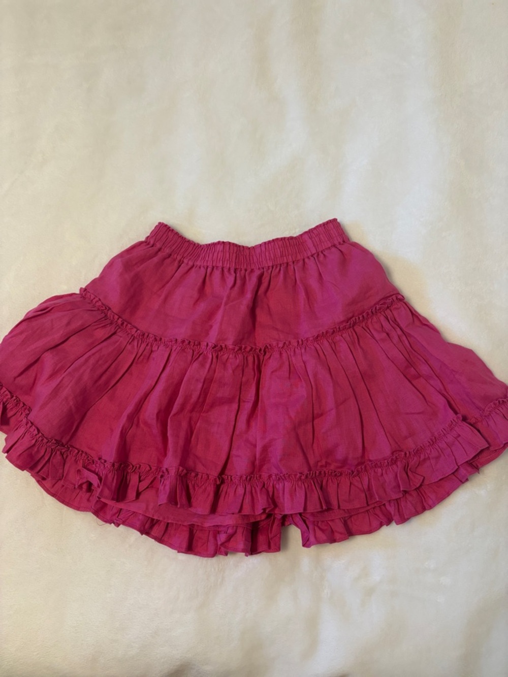 Hill House Fuchsia Tiered Ruffle Skirt
